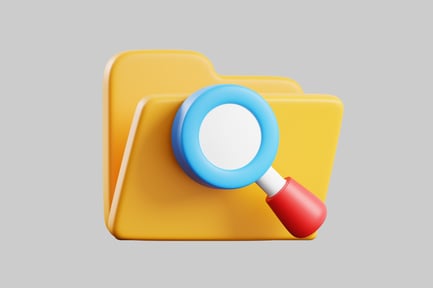 Preview: Folder with magnifying glass