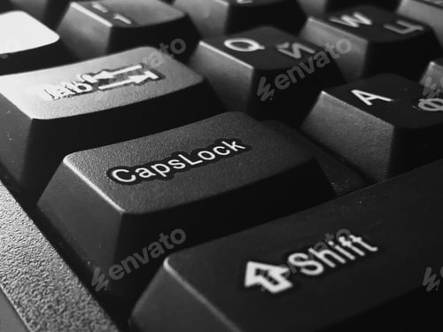 Preview: Laptop keyboard, caps lock