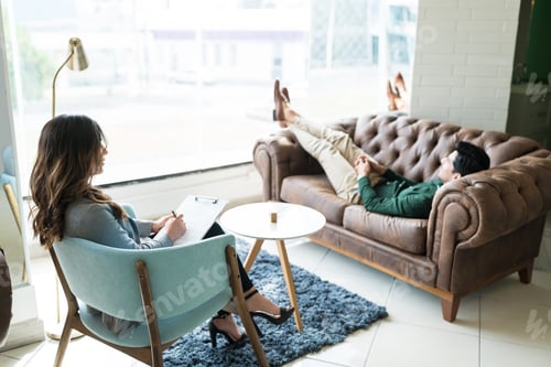 Preview: Therapist Treating Man During Session