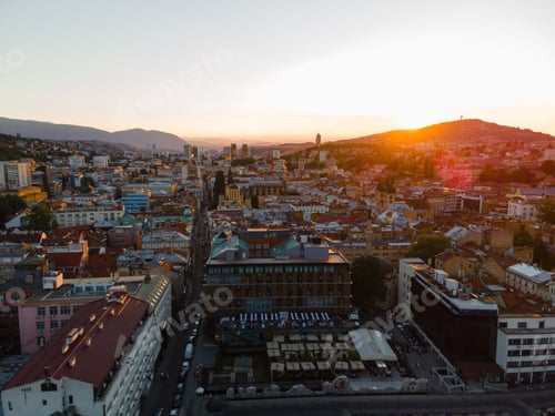 Preview: View of the historic center of Sarajevo, Bosnia and Herzegovina
