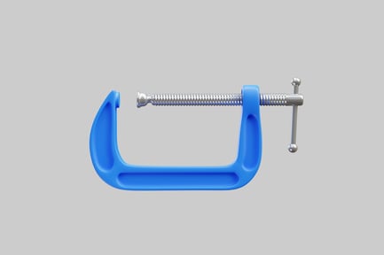 Preview: Blue metal clamp tool
