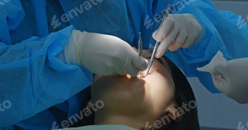 Preview: Woman undergo dental check up in clinic