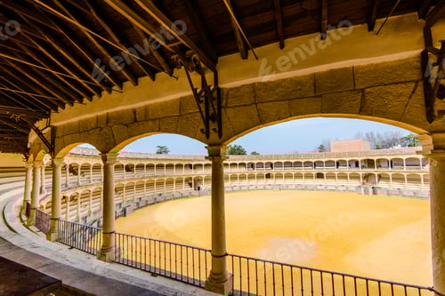 Preview: Auditorium view on bullring in Ronda, Spain