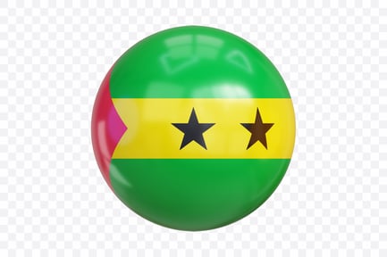 Preview: 3D São Tomé and Príncipe Flag