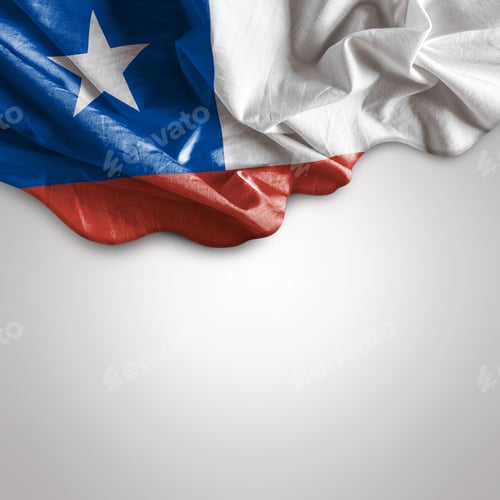 Preview: Waving Flag Of Chile, Latin America