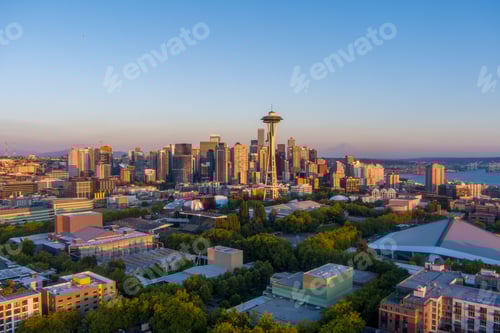 Preview: Seattle at sunset