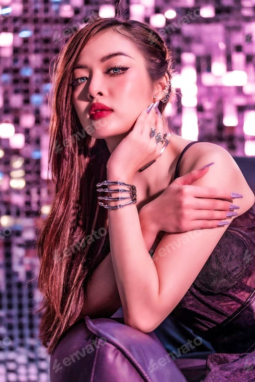 Preview: Beautiful Portrait of Young & Elegant Woman Posing