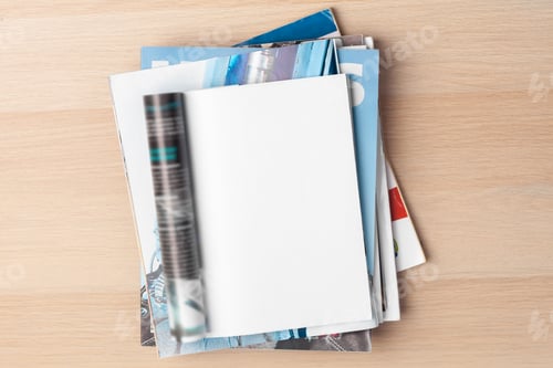 Preview: Mock-up magazine or catalog. Blank page