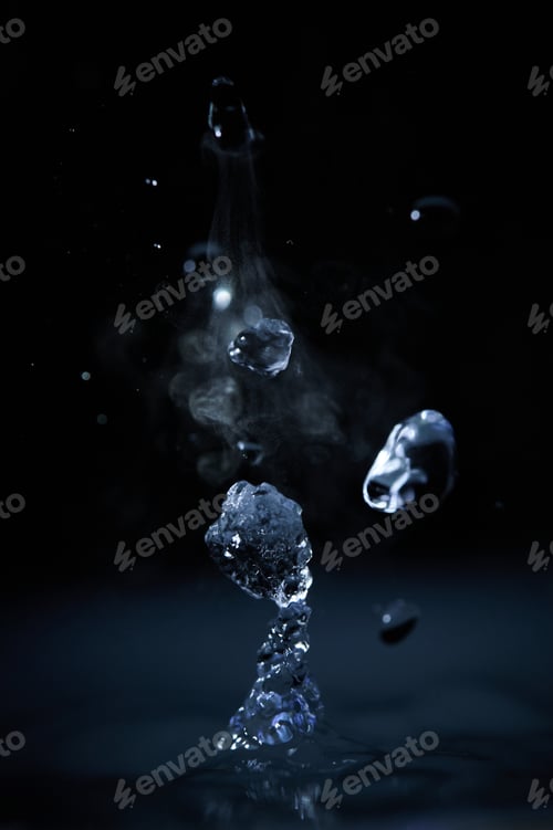 Preview: The process of boiling water, a stream of water shooting out of a humidifier or diffuser