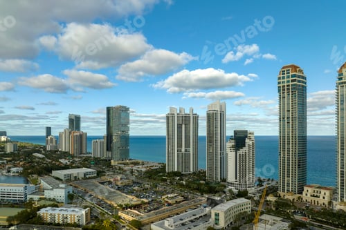 Preview: Aerial view of Sunny Isles Beach city