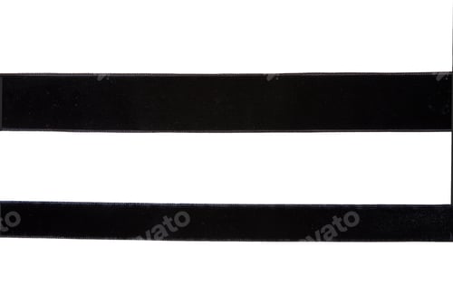 Preview: Abstract Close-up of Two Black Velvet Ribbons