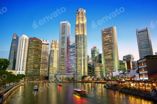 Preview: Singapore downtown skyline