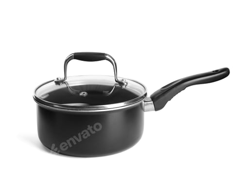 Preview: Sauce pan with lid isolated on white