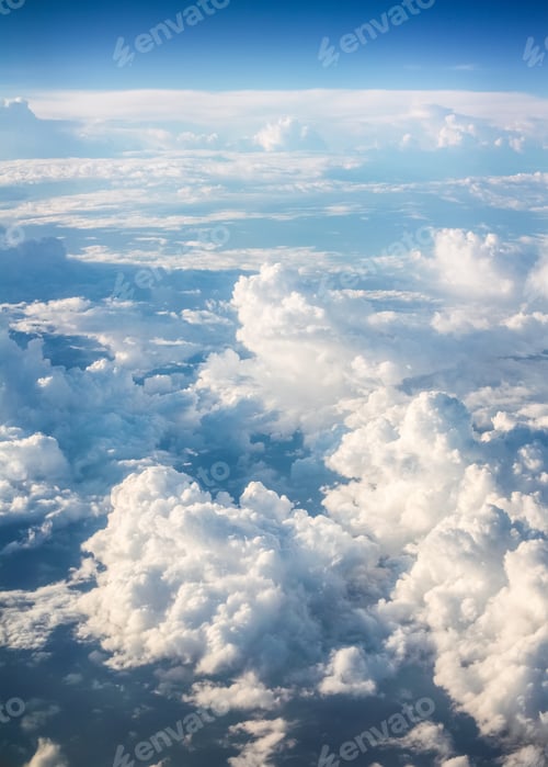 Clouds and Sky Above the Earth