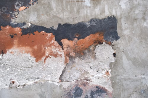 Preview: Old wall texture with cracked peeling paint. Abstract grunge backdrop