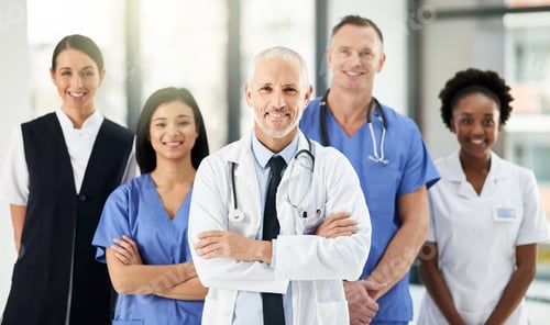 Preview: Your health is of the utmost importance. Shot of doctors in a hospital.