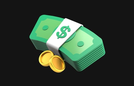 Preview: Money Stack With Gold Coin