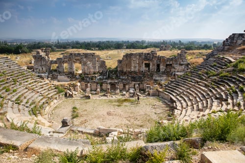 Preview: Aizonai antic city ruins with Zeus temple. Aizanoi ancient city in Cavdarhisar, Kutahya, Turkey.