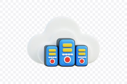 Visualização: Cluster de servidores em nuvem