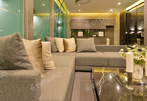 Preview: luxury modern empty room interior design decoration