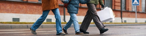 Preview: Walking Together Along the Urban Street in Winter Season