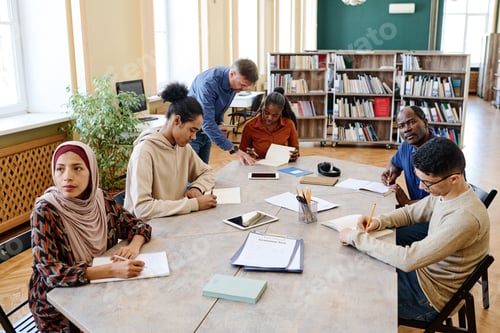 Preview: Modern Mature Teacher At Work