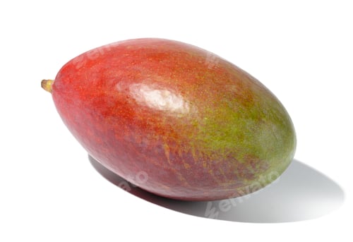 Preview: Whole ripe mango on a white isolated background