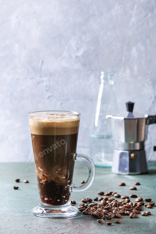 Preview: Coffee espresso with sparkling water