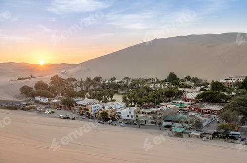Preview: Huacachina Oasis at sunset - Ica, Peru