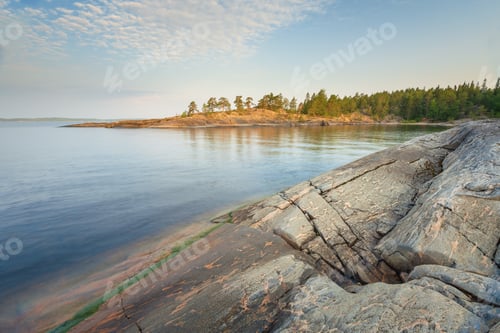 Preview: Ladoga lake on sunrise