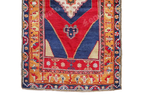 Preview: Hand woven antique Turkish carpet