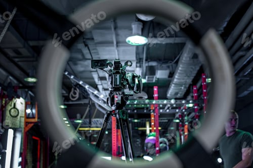 Preview: Backstage Of Video Production Professional Video Cameras