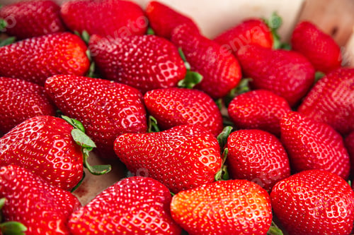 Preview: strawberry red berries fresh ripe fruit appetizer meal food snack on the table copy space food