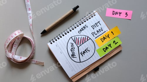 Preview: Healthy food and planing for diet.