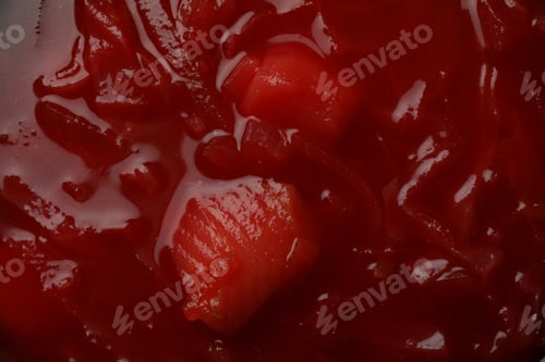 Preview: Tasty beetroot soup or borscht on whole background