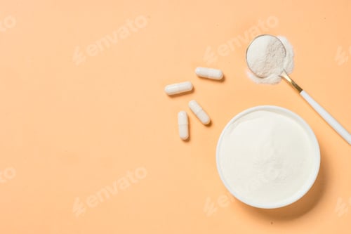 Preview: Collagen powder dietary supplement at blue.