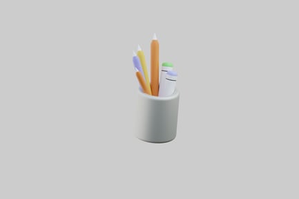 Preview: Colorful pens and pencils holder