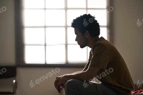 Preview: Sad man worried about his problems