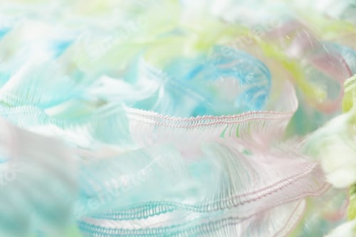 Preview: An amazing and beautiful macro image of pastel color clothes wit