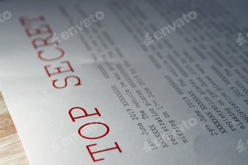 Preview: Closeup shot of the important documents with confidential information
