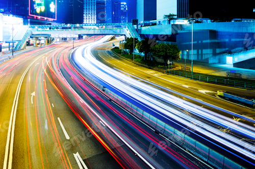 Preview: Traffic in Hong Kong at night
