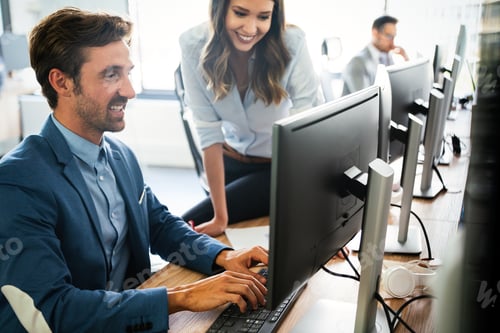Preview: Programmer working in a software developing company