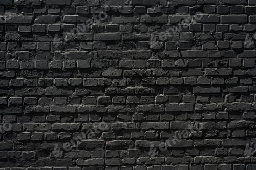 Preview: Old black brick wall texture ,brick wall texture for interior design vintage dark tone.