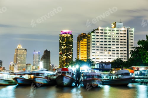 Preview: Bangkok skyline at night