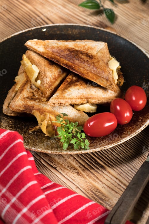 Preview: Grilled cheese sandwich.