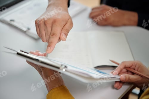 Preview: Businessman Pointing at Chart