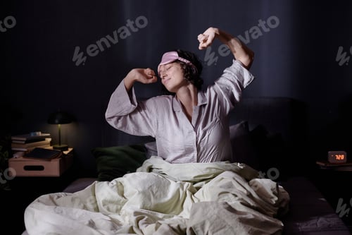Preview: Woman Doing Morning Routine in Bed