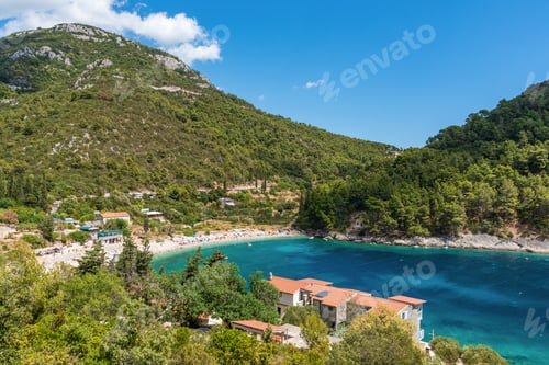 Preview: Amazing view of beach in Pupnatska luka cove on Korcula island, Croatia