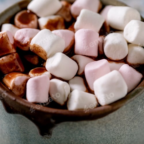 Preview: Cup of hot spicy chocolate winter drink