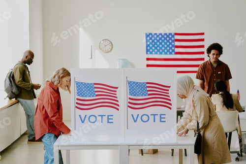 Preview: People Voting For Candidates On Election Day
